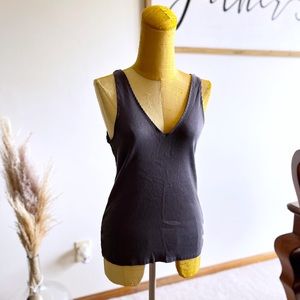 Express Grey Dress Tank Top Medium